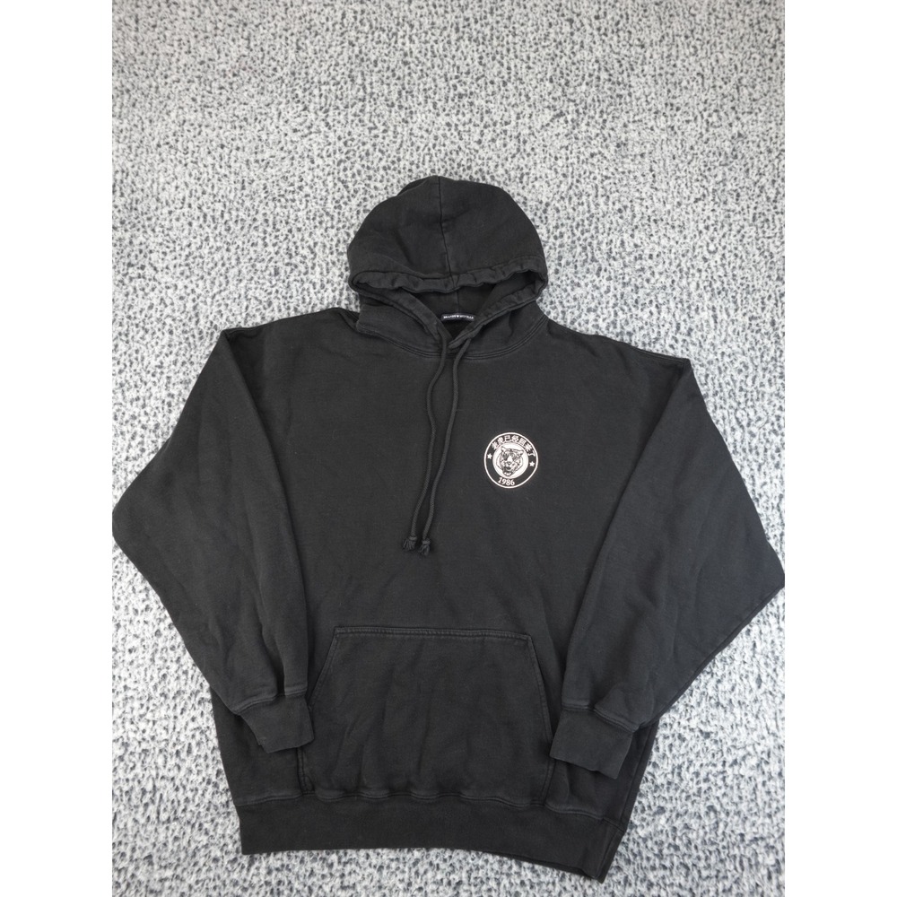 Brandy Melville Christy Hoodie Black Tiger Graphic Oversized Sweatshirt One Size